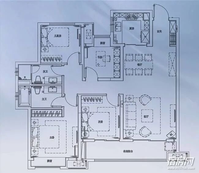 宿州富力城137㎡户型图