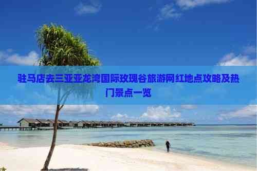 驻马店去三亚亚龙湾国际玫瑰谷旅游网红地点攻略及热门景点一览 驻马店去三亚亚龙湾国际玫瑰谷旅游网红地点攻略及热门景点一览